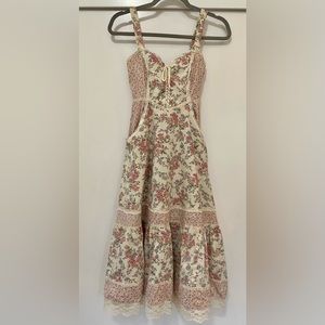 Gunne Sax Floral Dress-Size 5